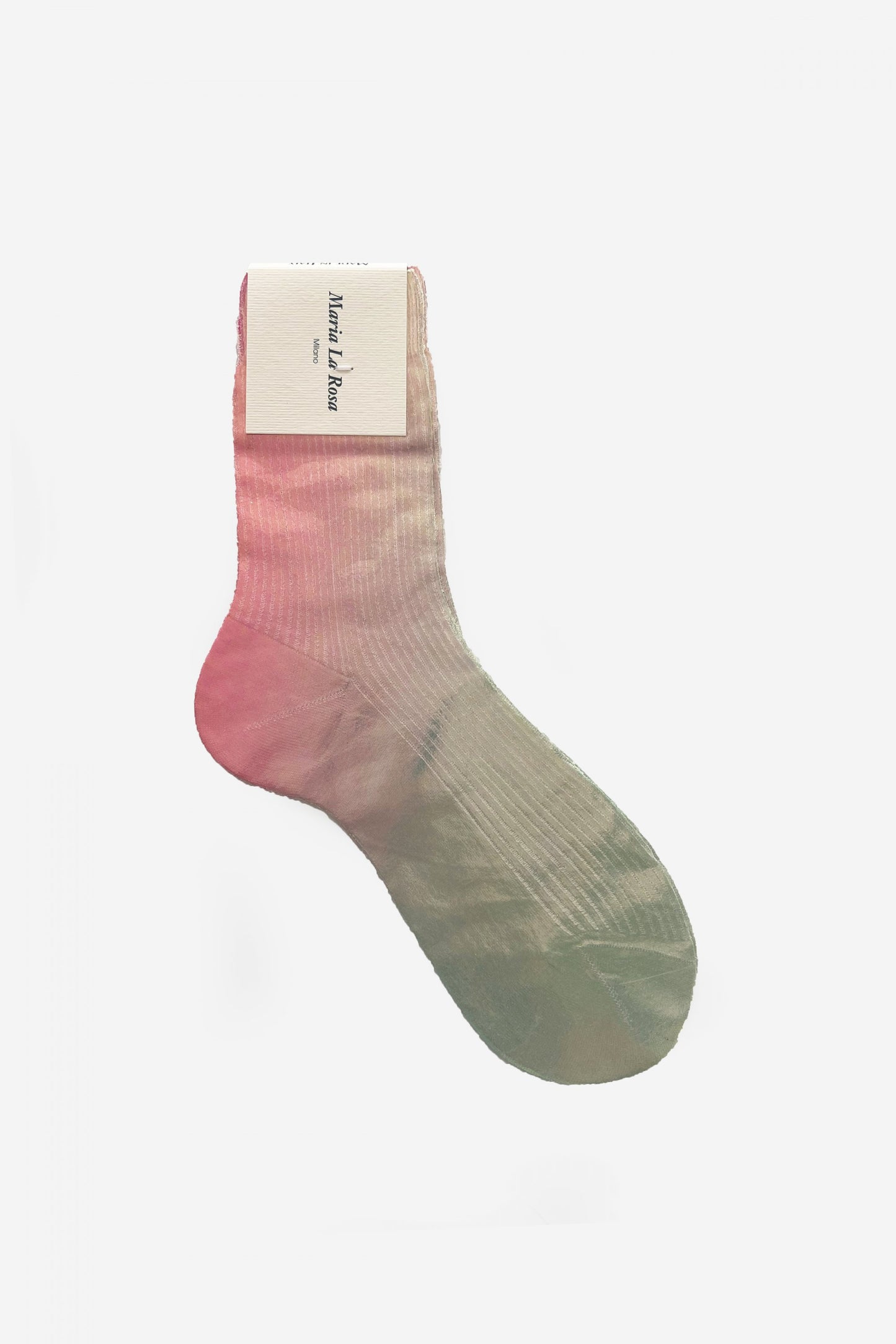Maria La Rosa One Ribbed Laminated Socks in Lights Candy