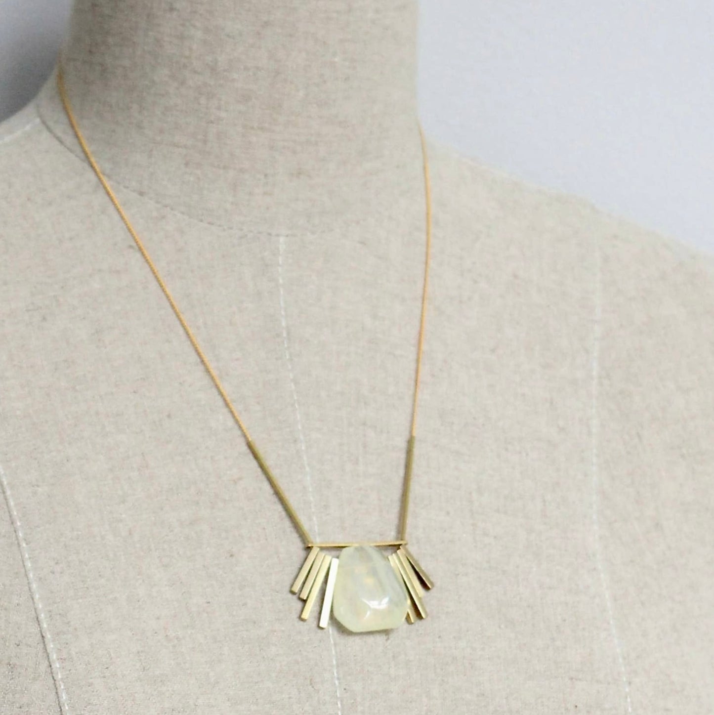 Quartz Geometric Necklace