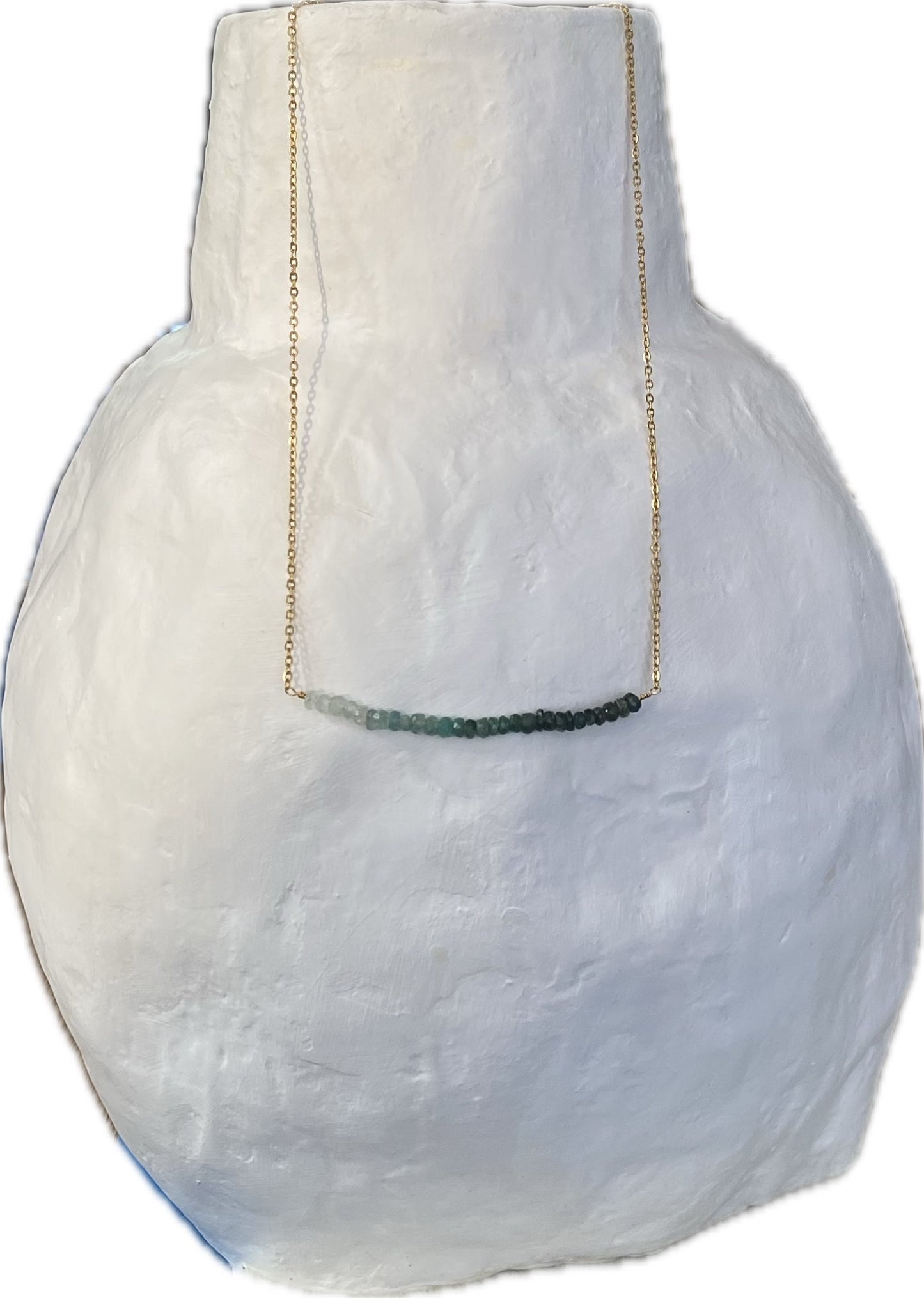 Necklace: Emerald Bar
