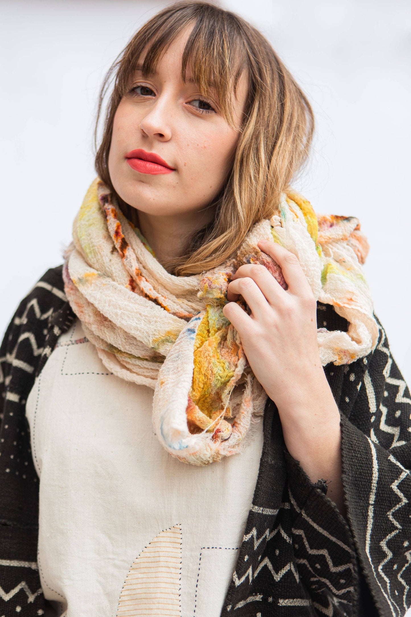 Cloud Cotton Scarf: Multi