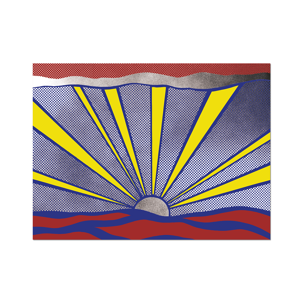 Sunrise by Roy Lichtenstein - Die-Cut Sticker