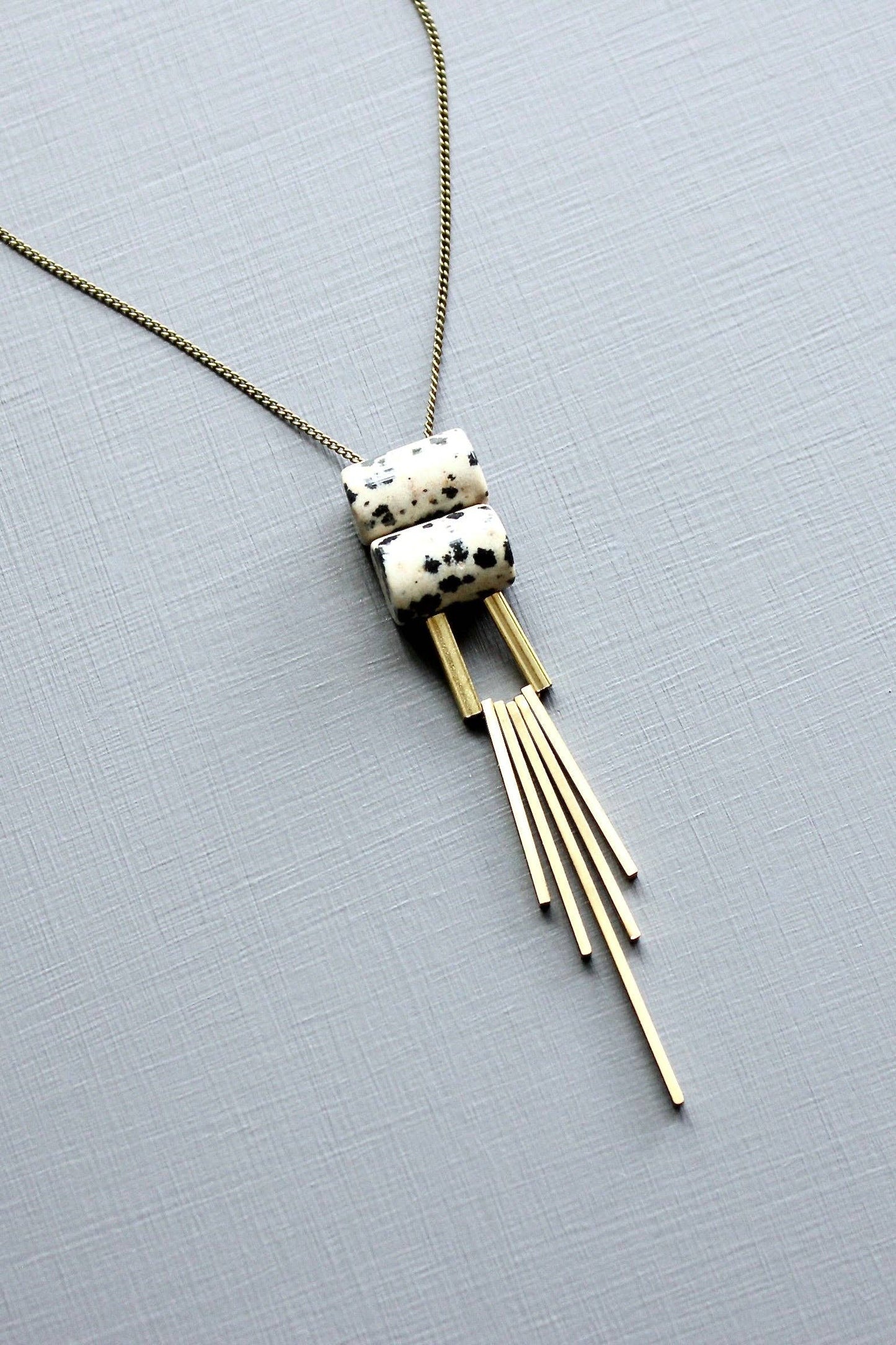 Dalmatian pendant necklace