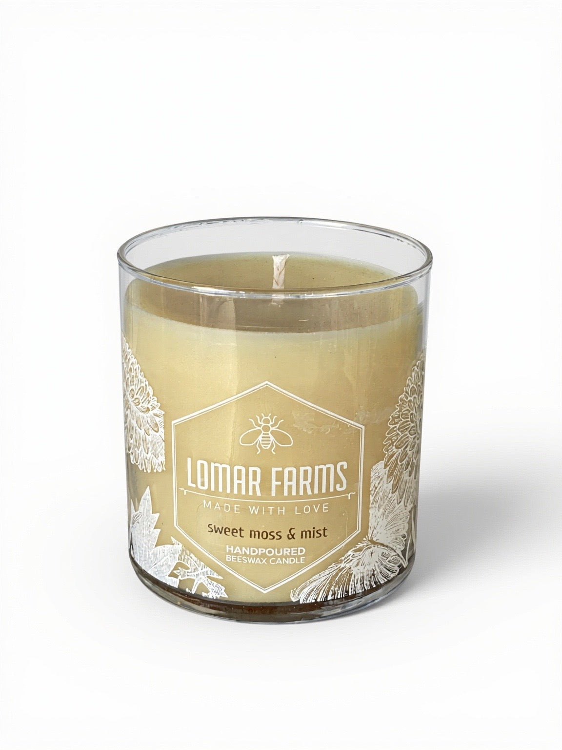 Lomar Farms Beeswax Candle: Sweet Moss and Most