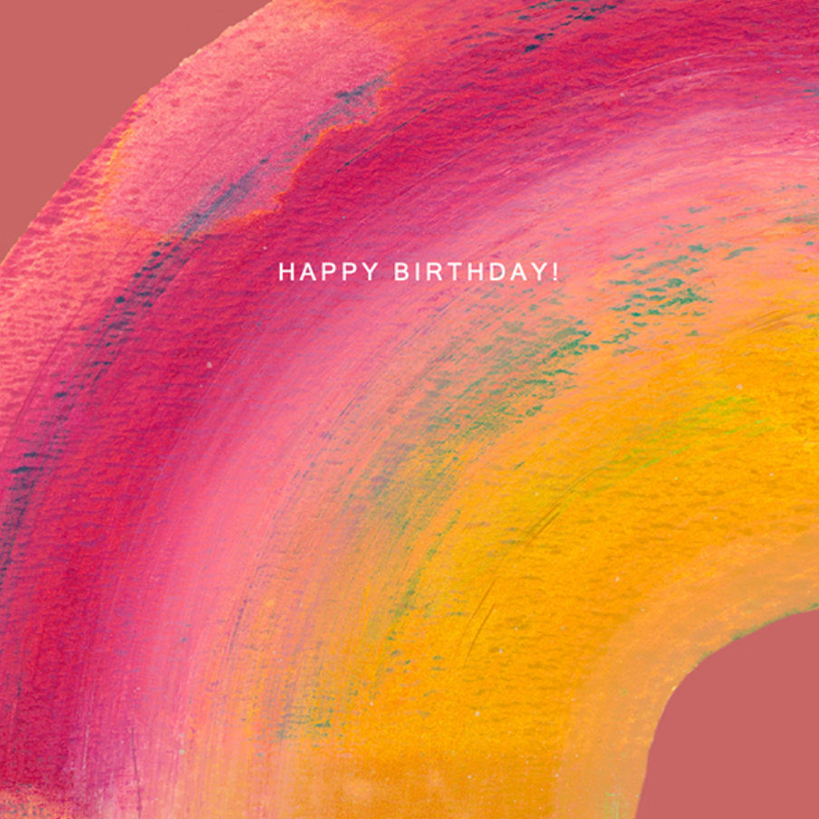 Happy Birthday in Pink Card
