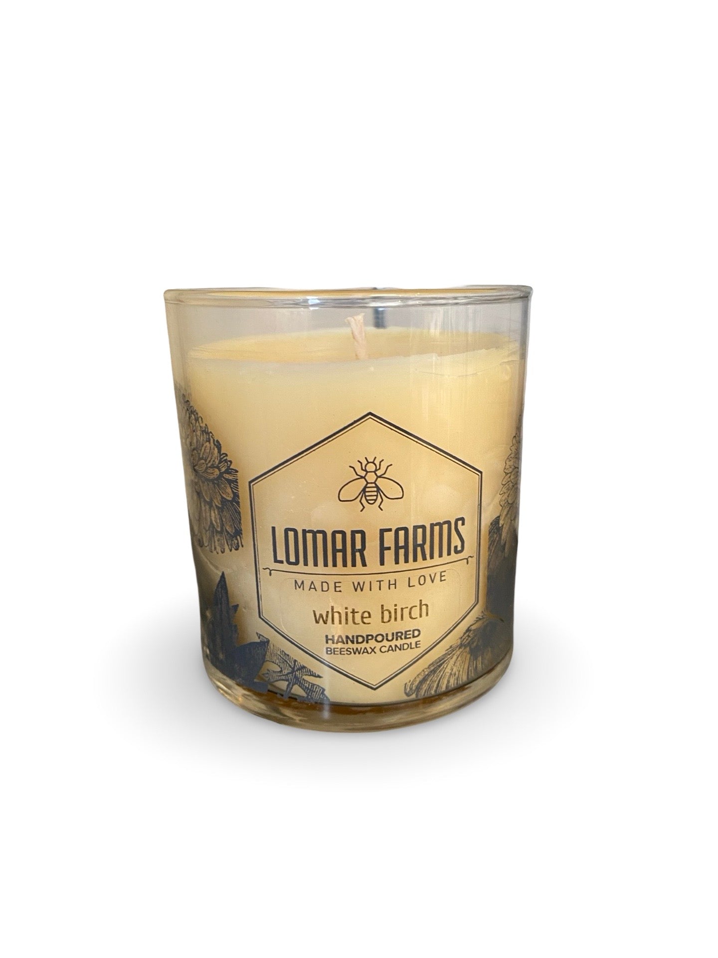 Lomar Farms Beeswax Candle: White Birch