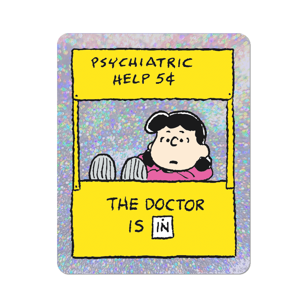 The Doctor is in by Peanuts - Die-Cut Sticker (Mother's Day)