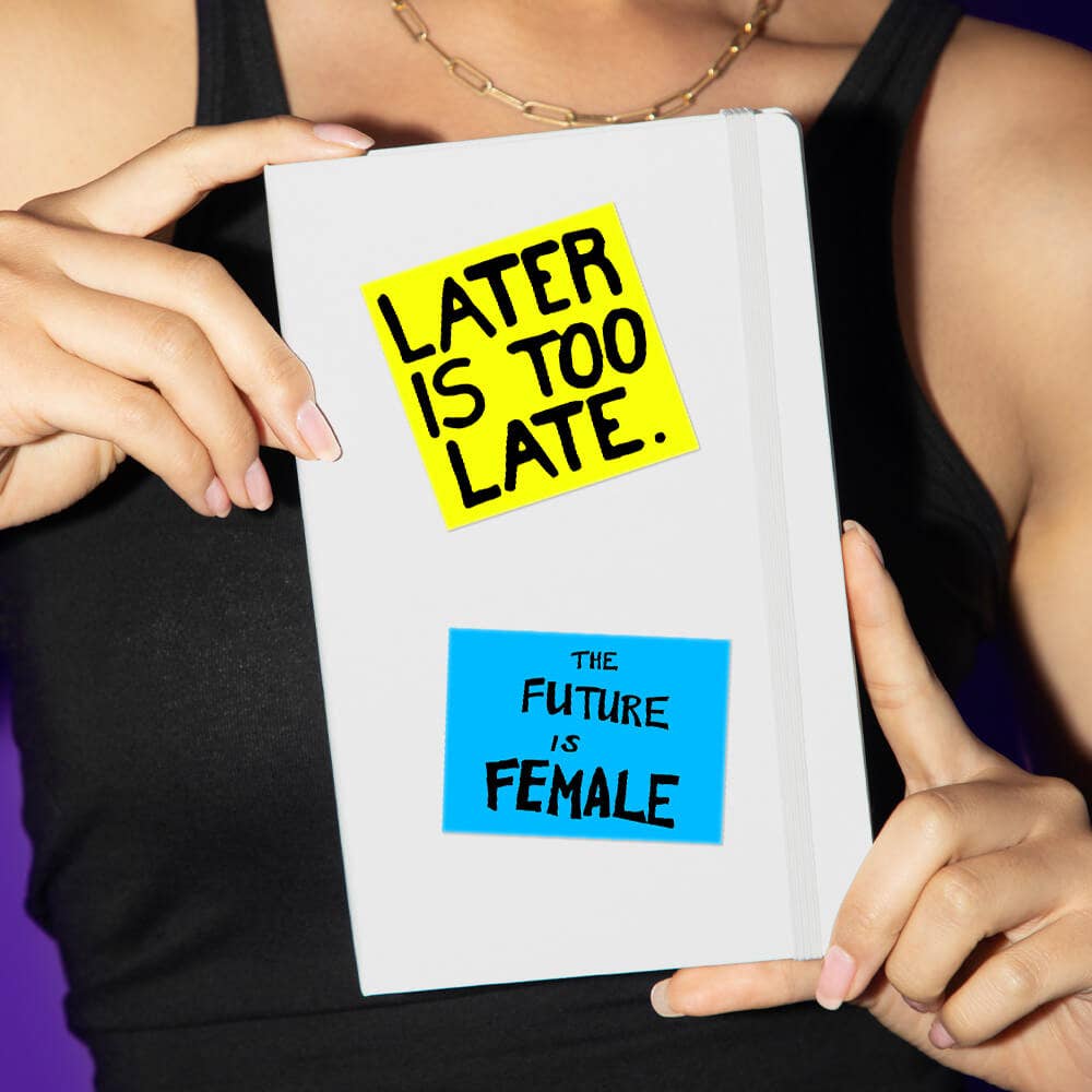Later is Too Late by Sam Durant - Die-Cut Sticker