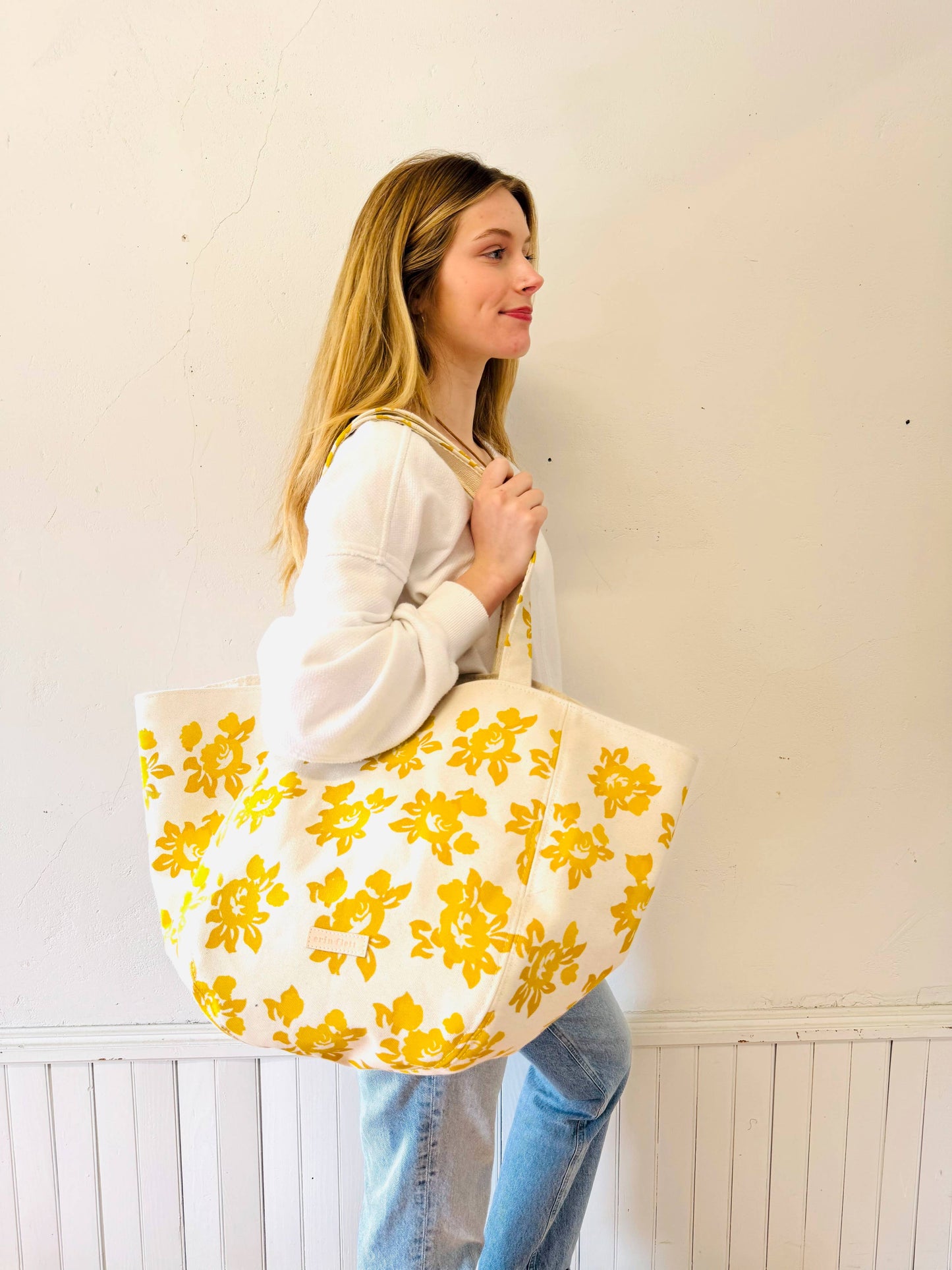 Boho Tote Bag – Helen Rose: Yellow