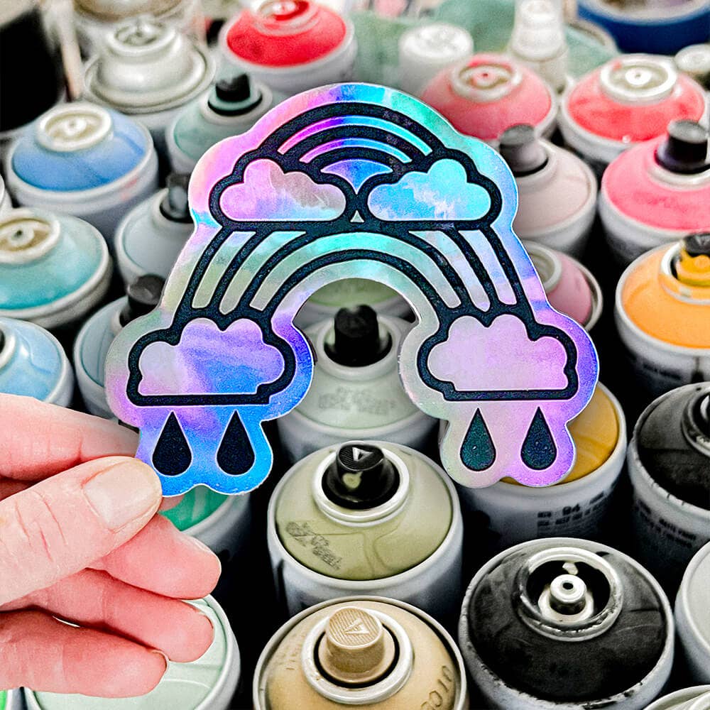 Double Rainbow by Wendy White - Die-Cut Sticker