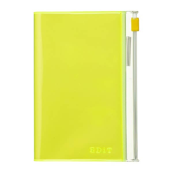 Grid Notebook B7 with Cover / EDiT: Neon Yellow