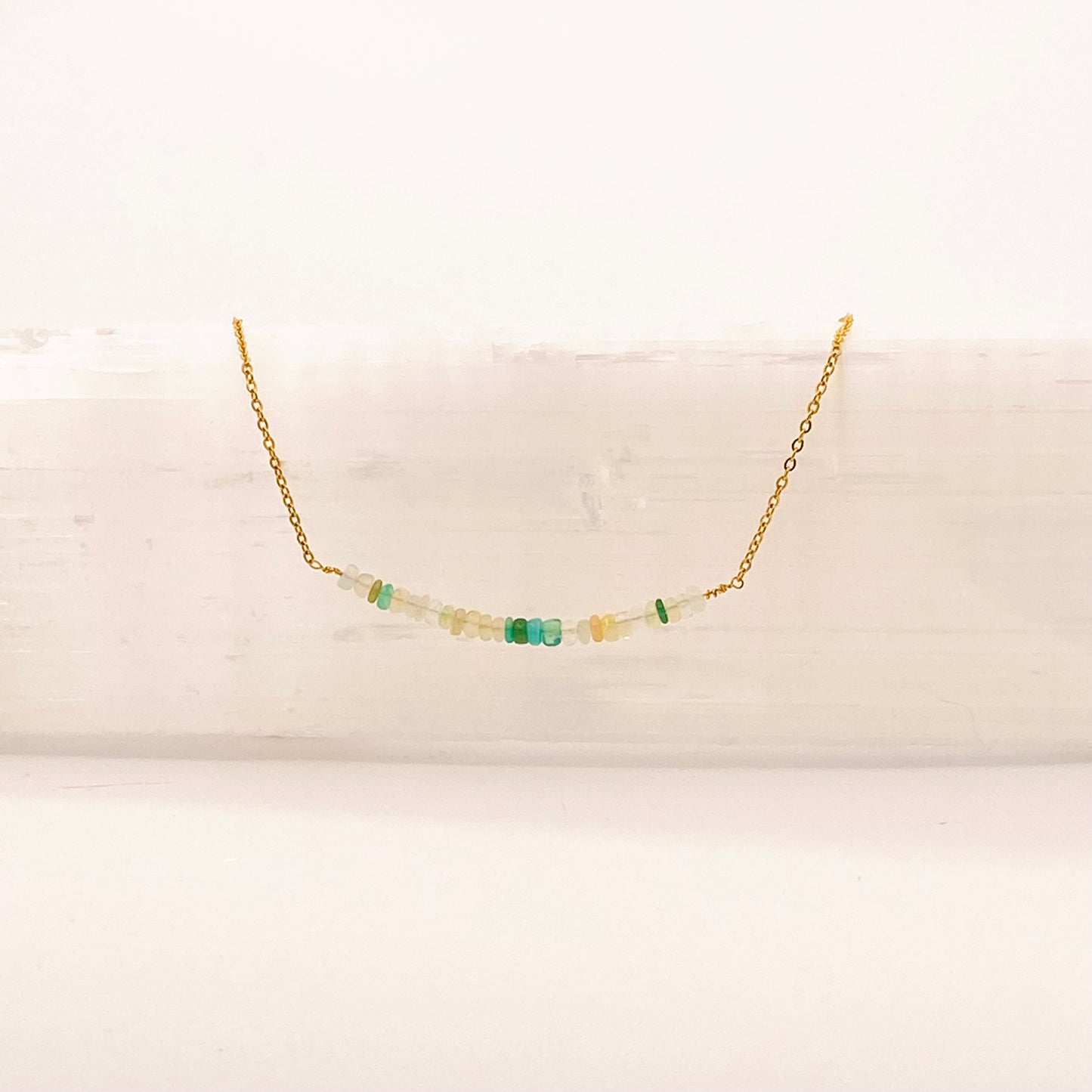 Necklace: Opal Bar