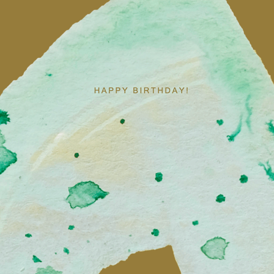 Happy Birthday on the Pond Painted Card