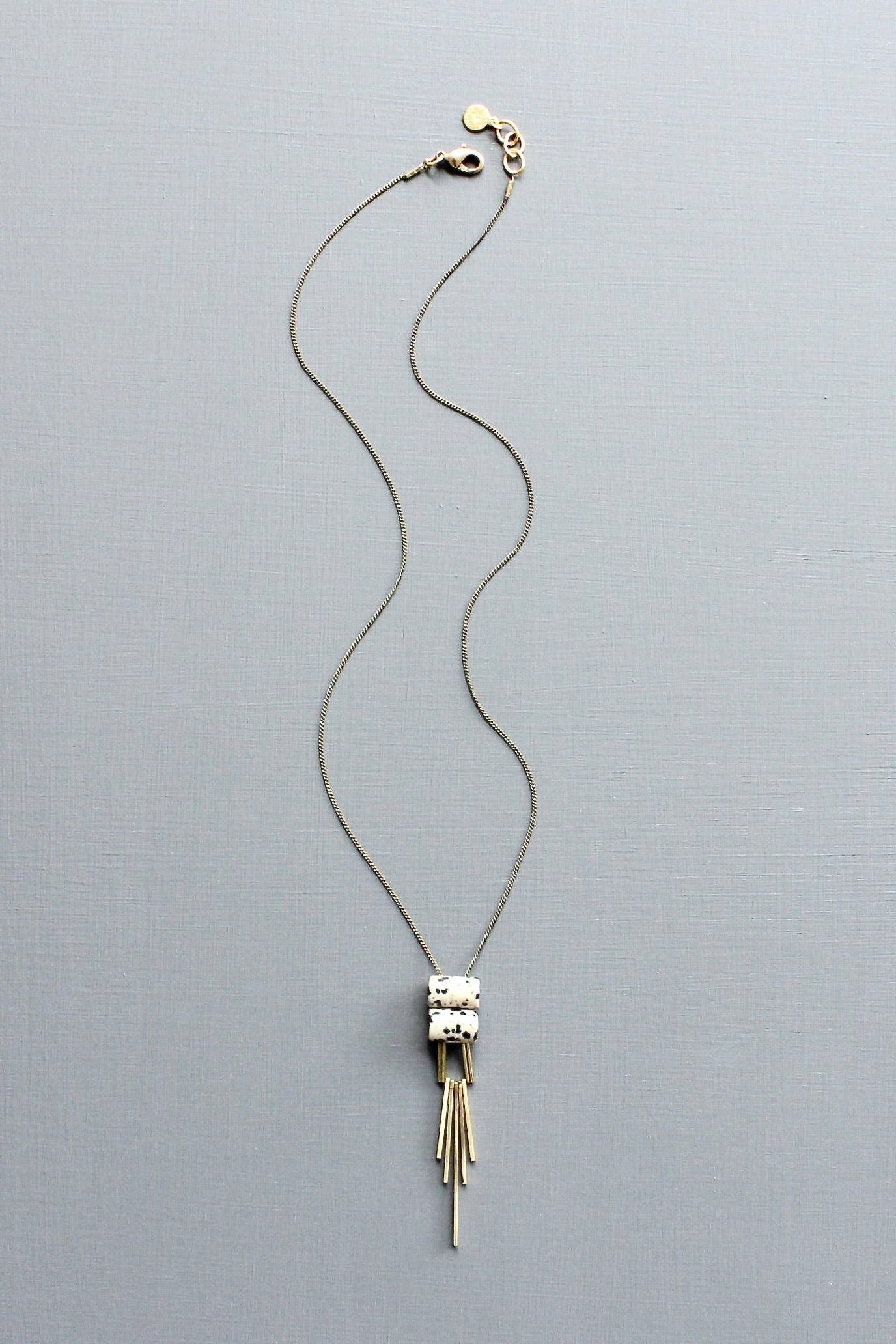 Dalmatian pendant necklace