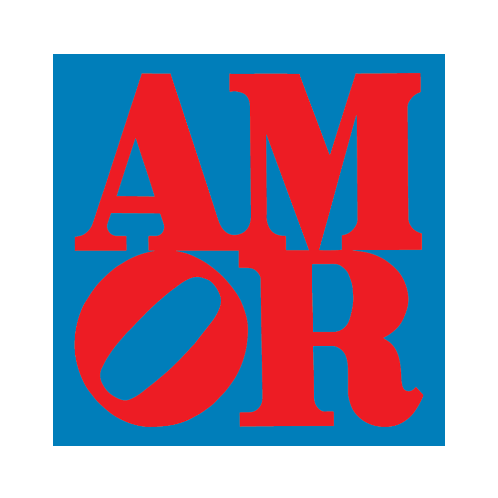AMOR by Robert Indiana (Back to School) - Die-Cut Sticker