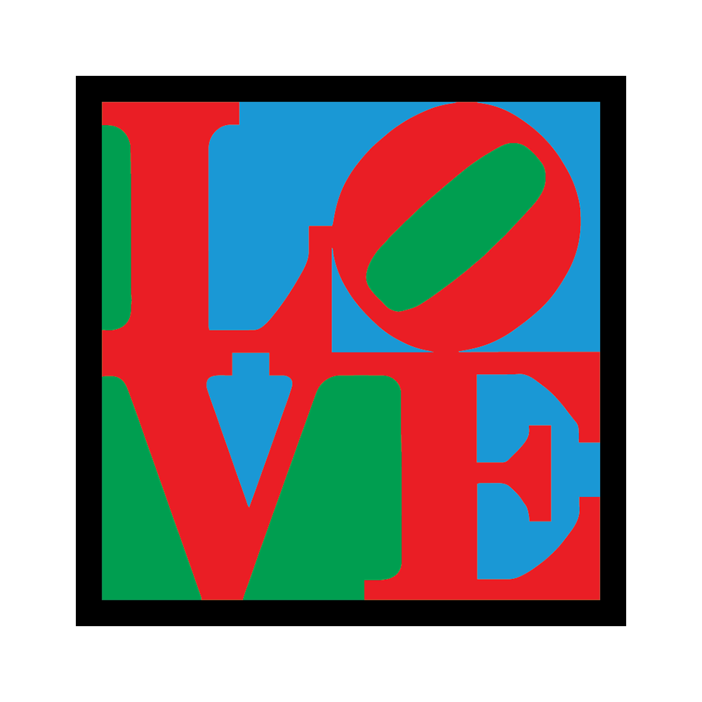 LOVE by Robert Indiana - Die-Cut Sticker (Back to School)