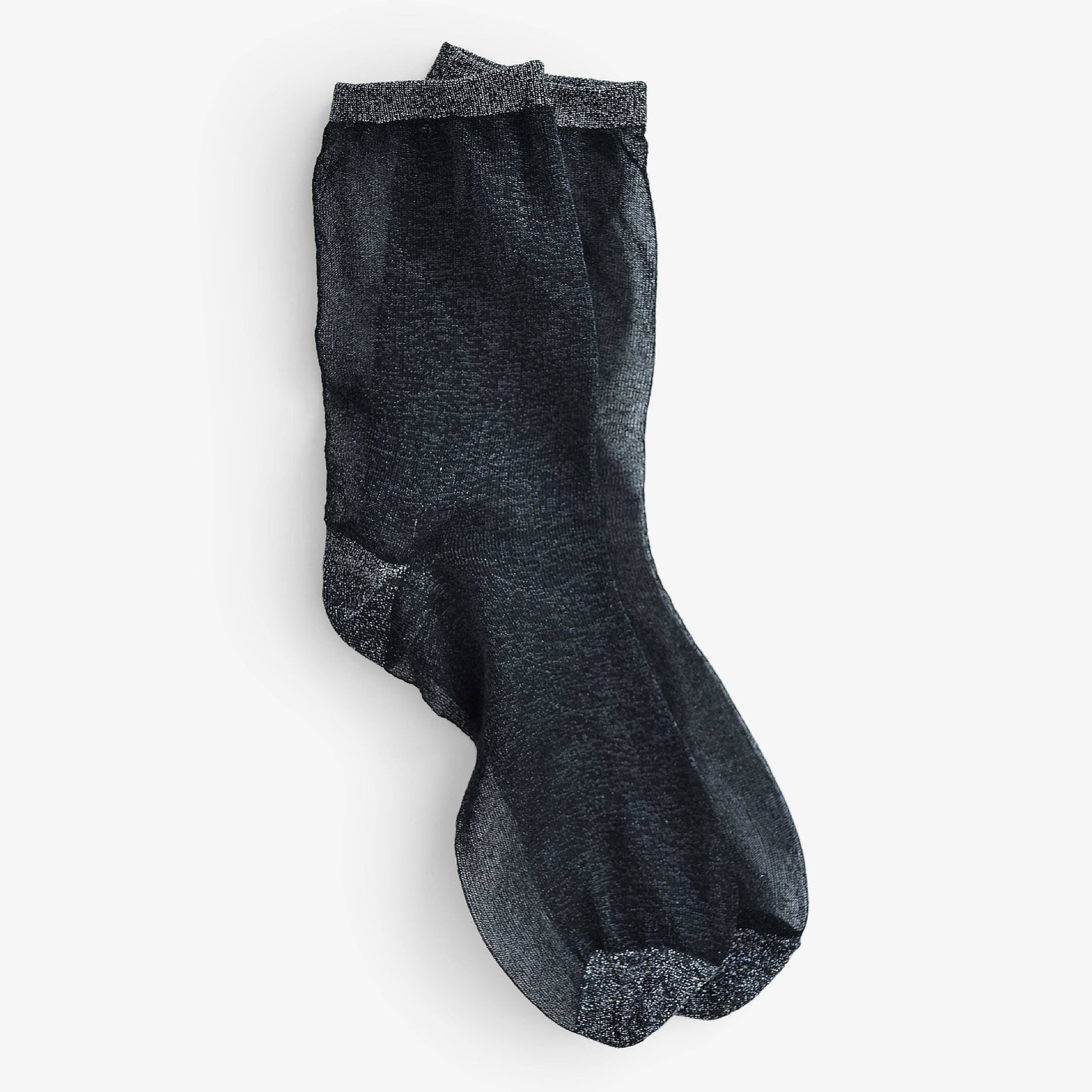 Shimmering Black Socks