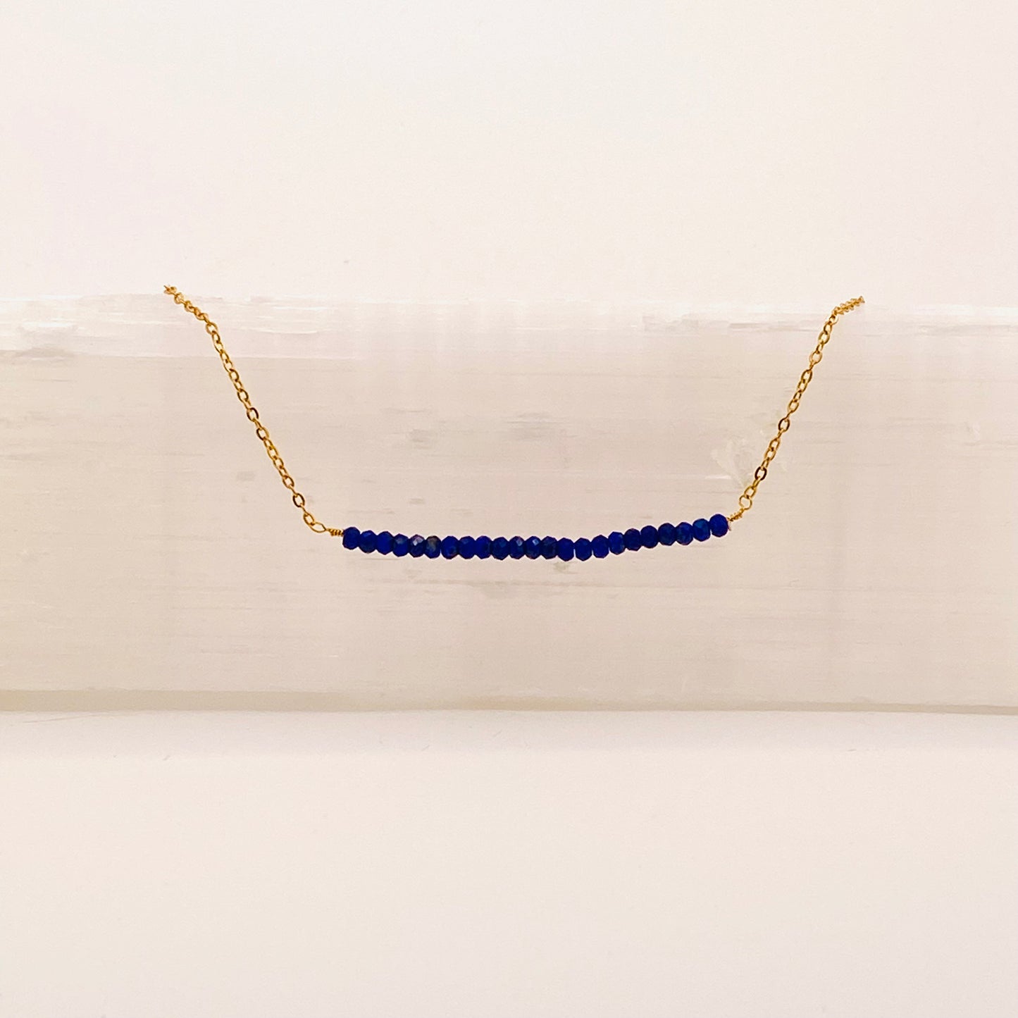Necklace: Lapis Lazuli Bar