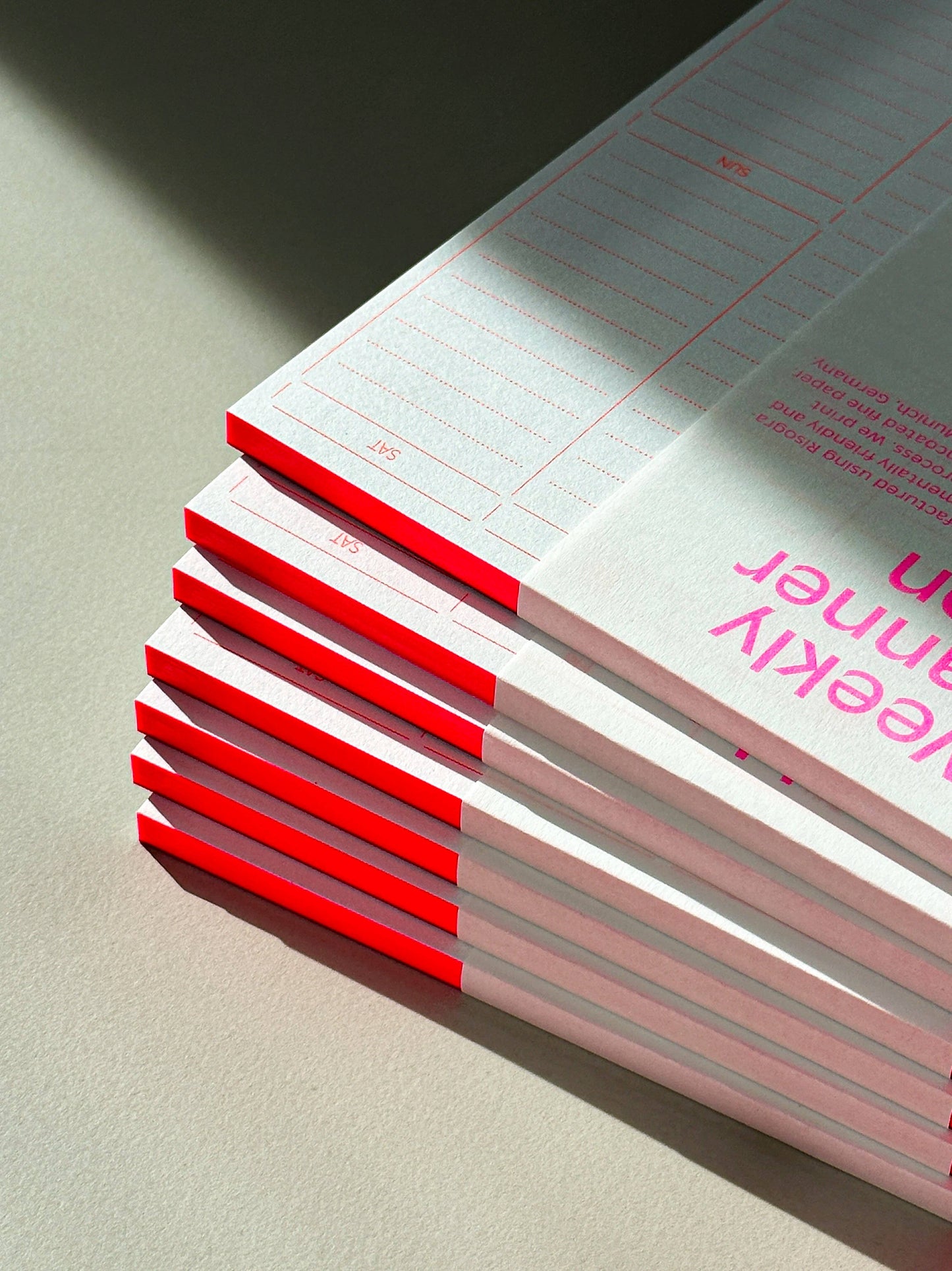 Weekly Planner Neon