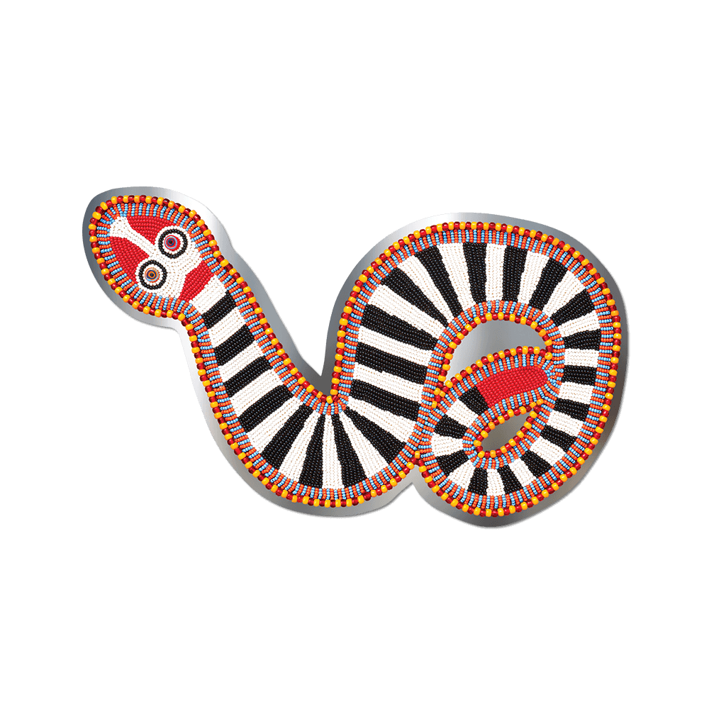 Snake by Jeffrey Gibson - Die-Cut Sticker