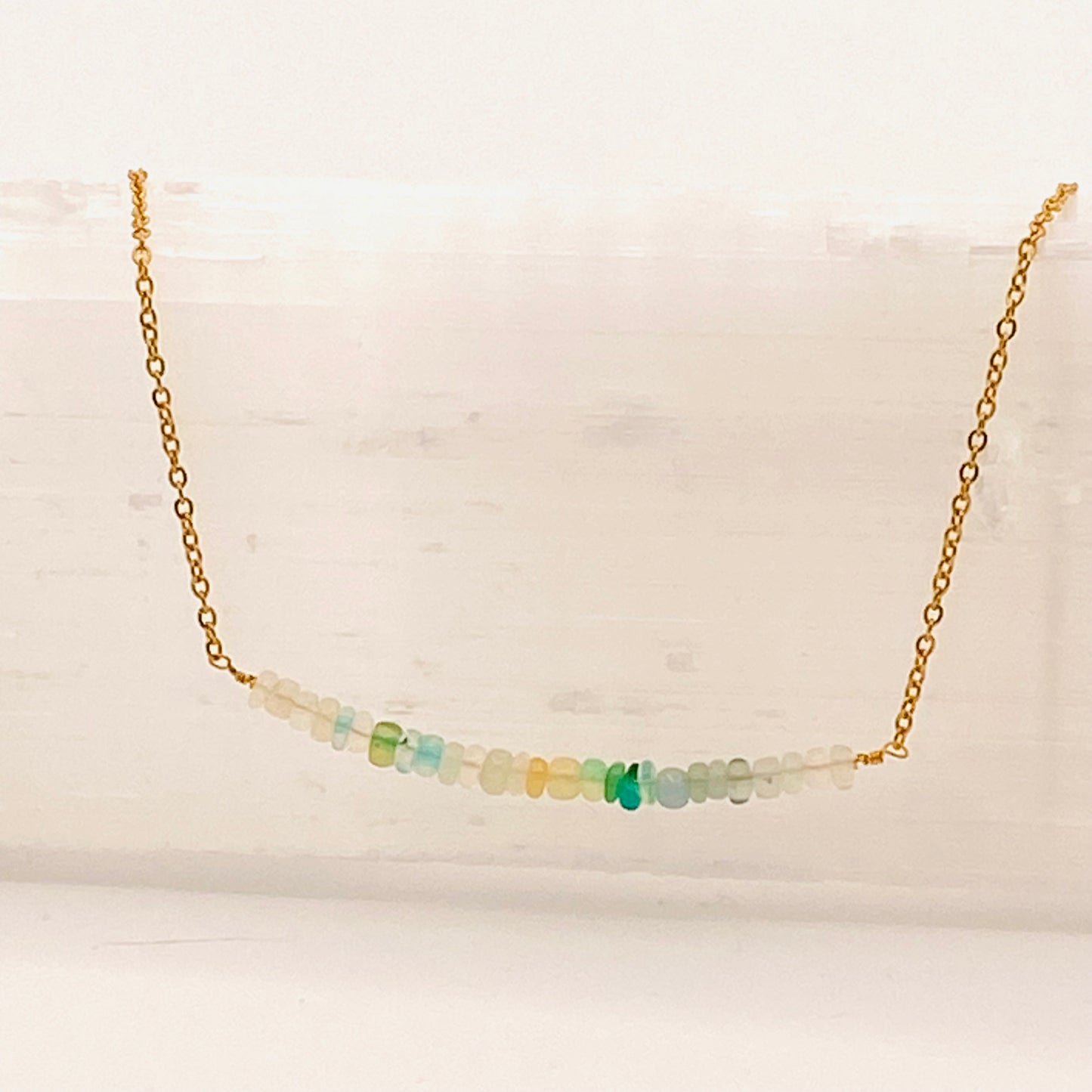 Necklace: Opal Bar