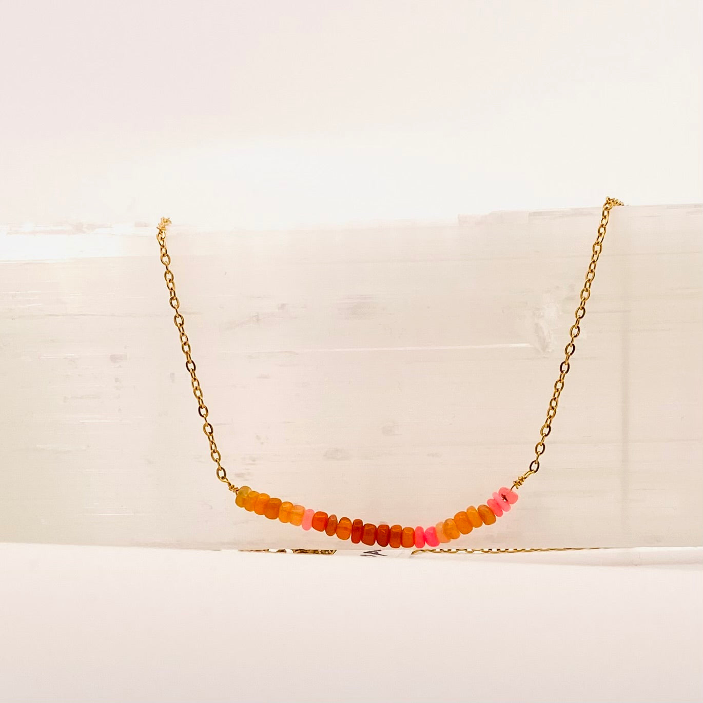 Necklace: Opal Bar