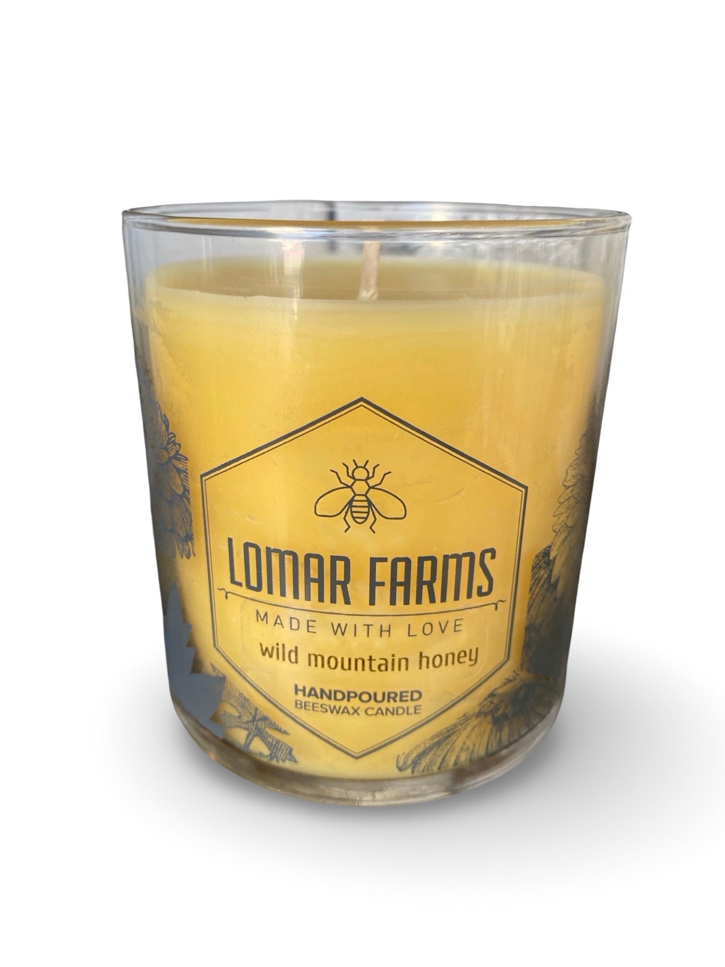 Lomar Farms Beeswax Candle: Wild Mt Honey