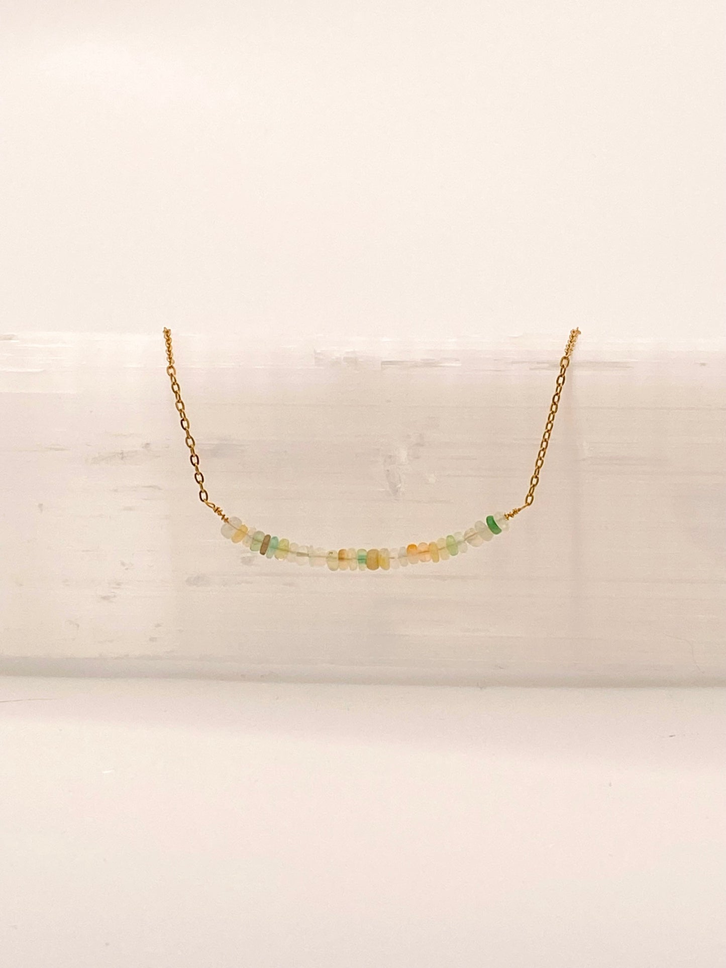Necklace: Opal Bar