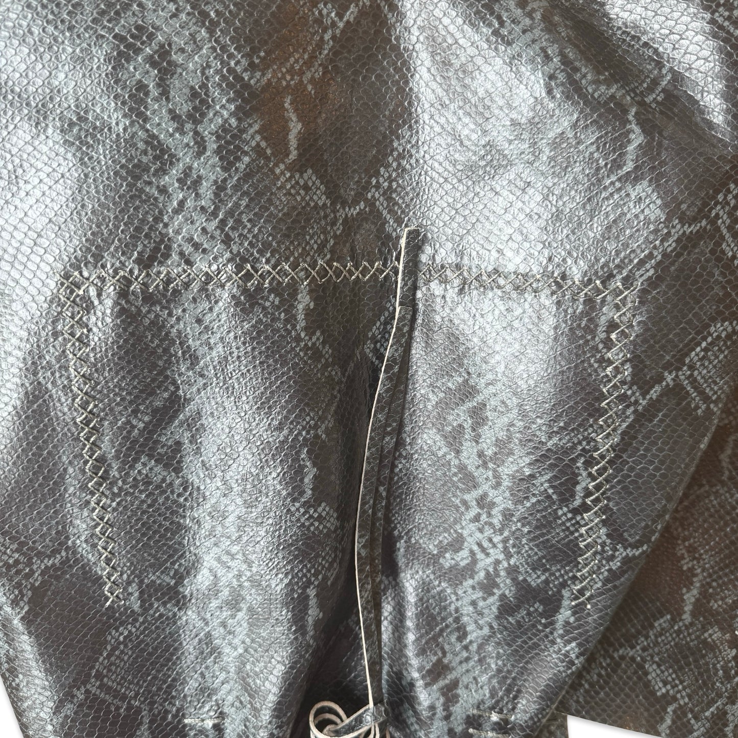 Volta Atelier Ipanema Large Tote Bag in Black and Grey Blue
