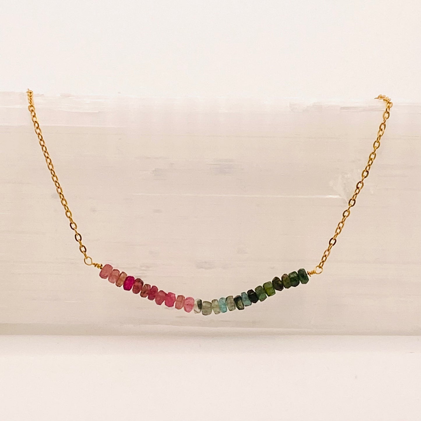 Necklace: Tourmaline Bar