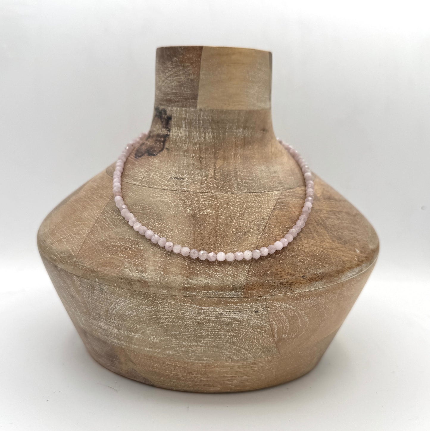 Necklace: Kunzite with Chunky Brass Hardware