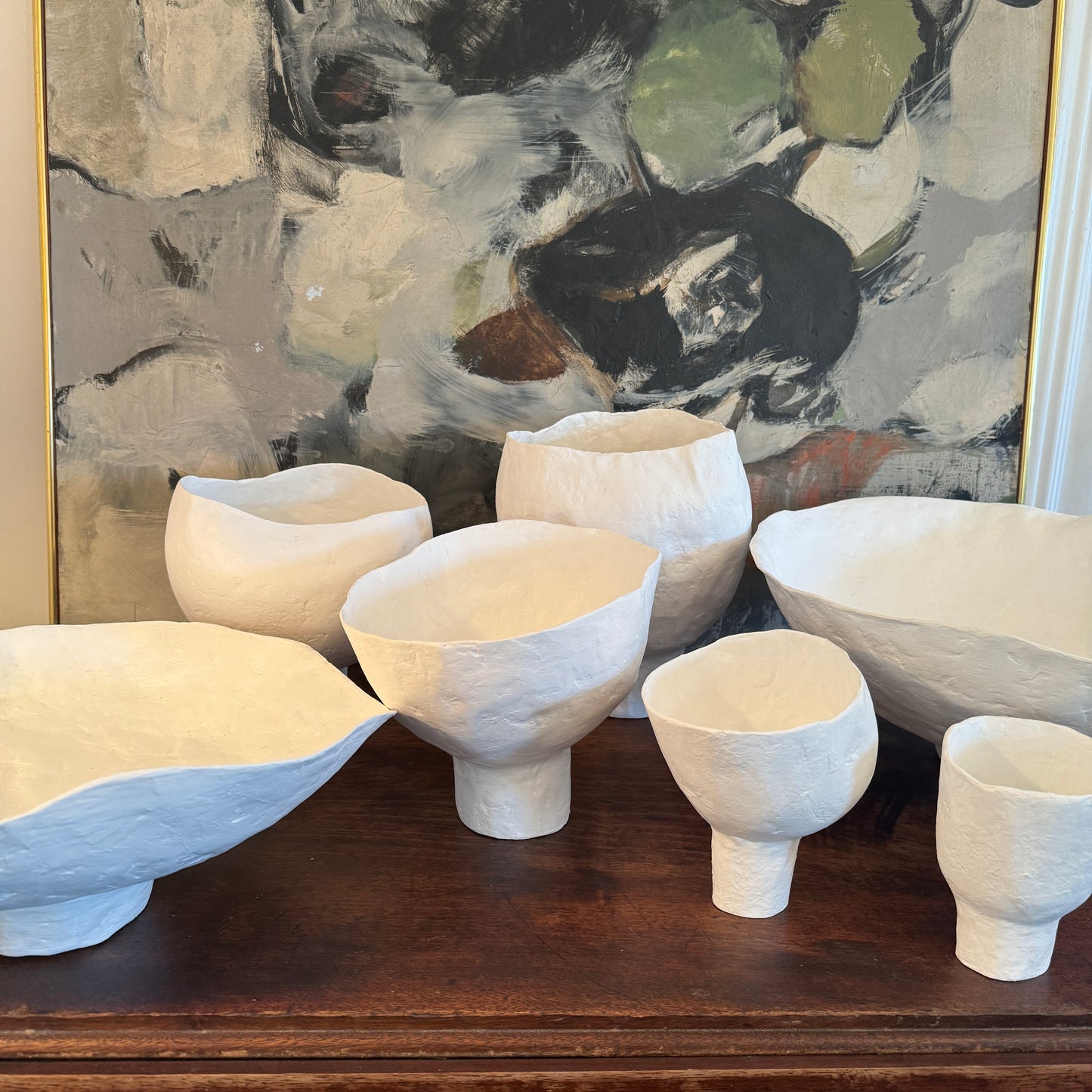 Paper Mache Vessel: Xsmall #8