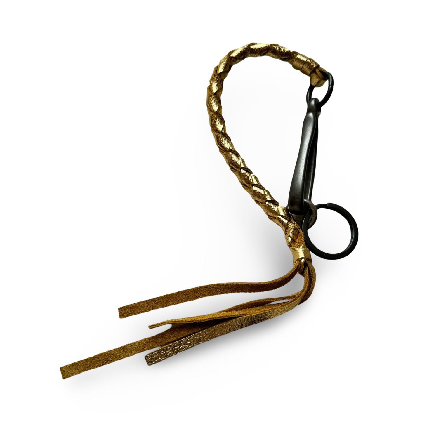 Keychain: Leather Wristlet with Large Fish Hook