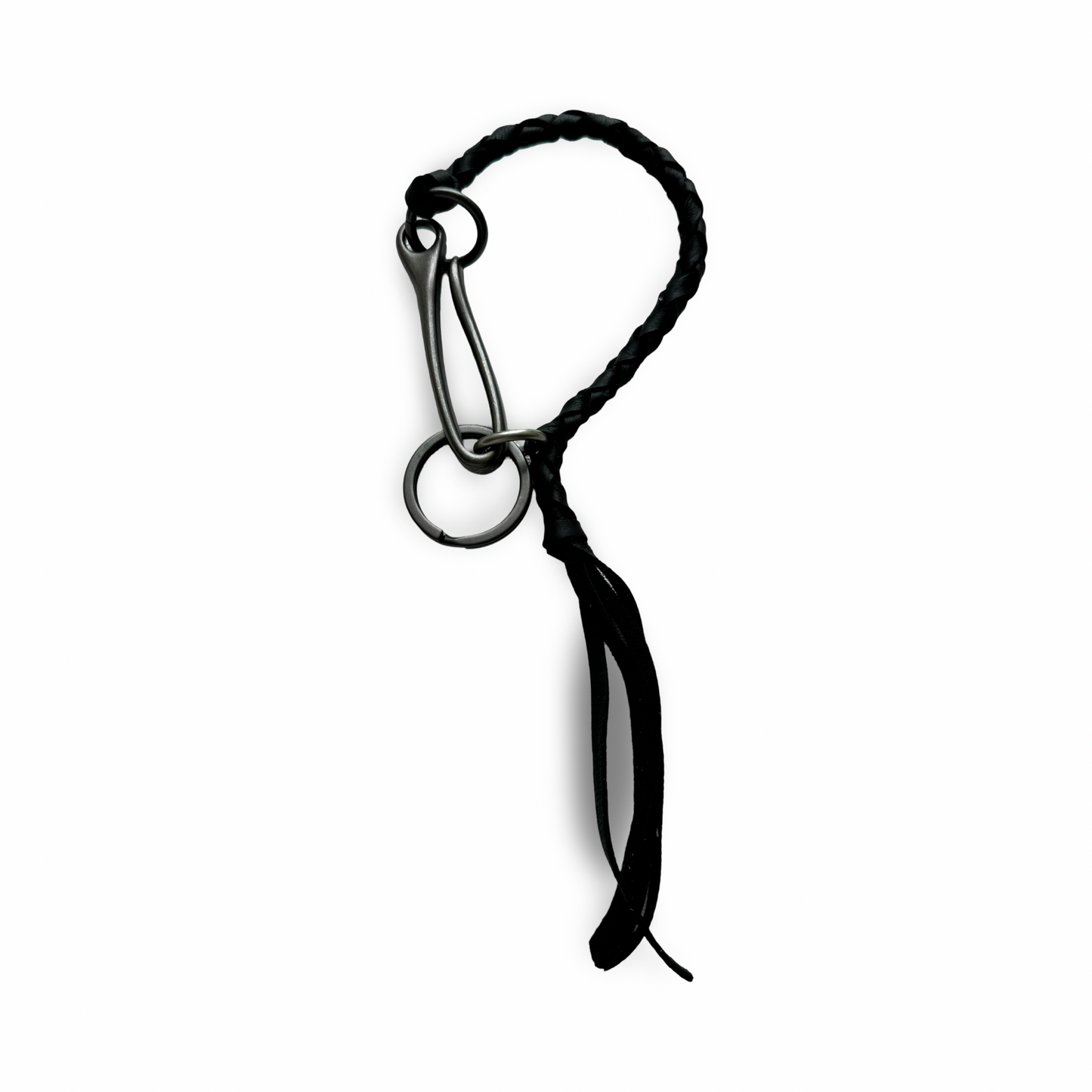 Keychain: Leather Wristlet with Large Fish Hook