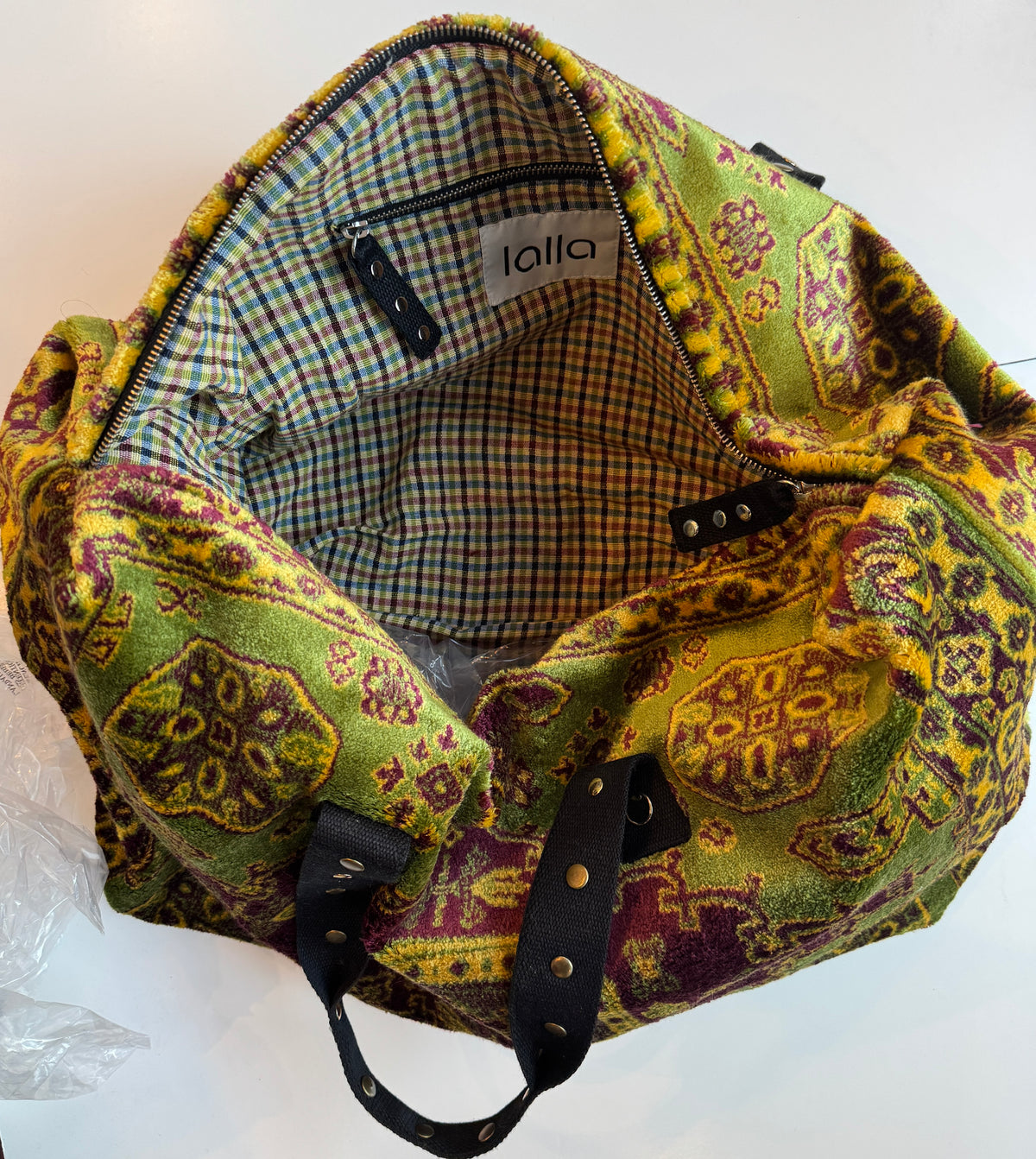 LALLA Carpet Petite Weekender Bag in Green