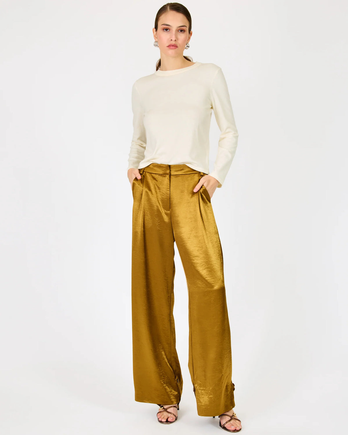 LINE AND DOT Barrett Pants in Olive