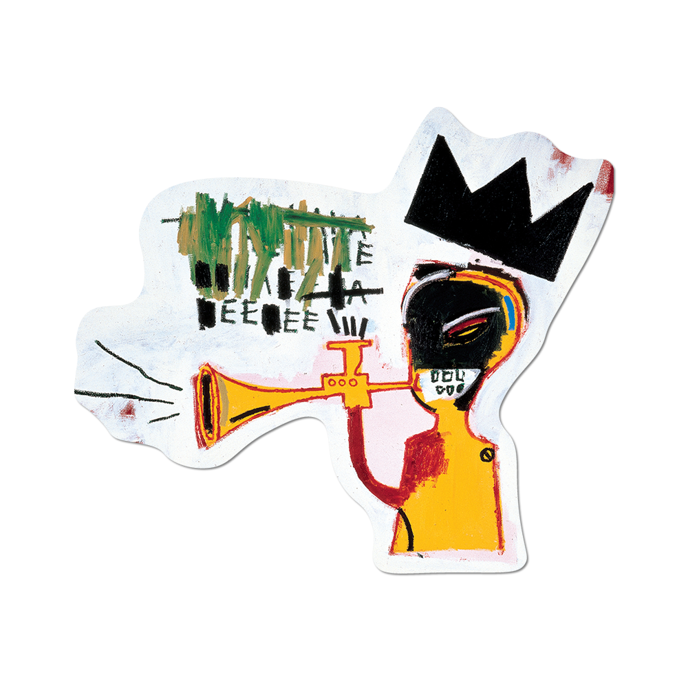 Trumpet by Basquiat - Die-Cut Sticker