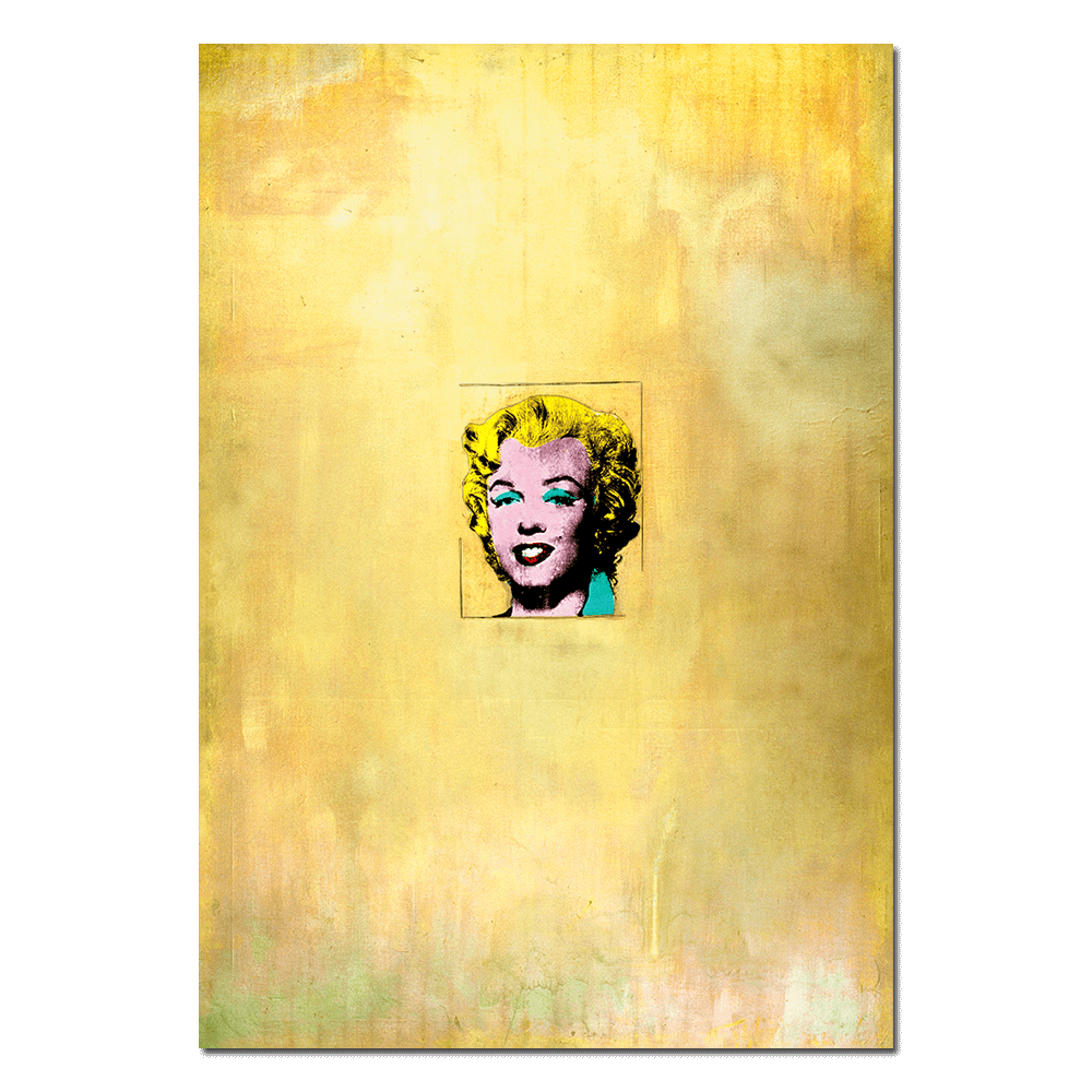 Gold Marilyn by Andy Warhol - Die-Cut Sticker