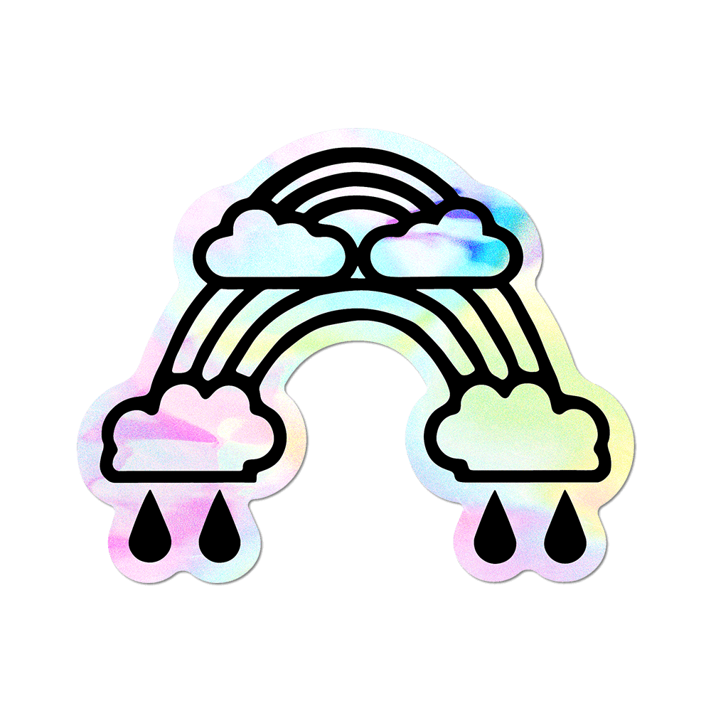 Double Rainbow by Wendy White - Die-Cut Sticker