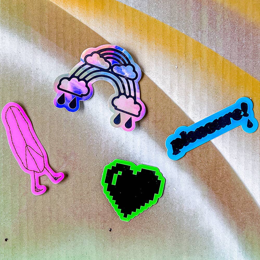 Double Rainbow by Wendy White - Die-Cut Sticker