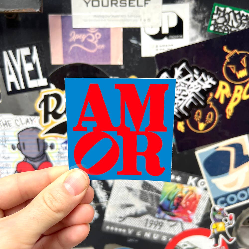 AMOR by Robert Indiana (Back to School) - Die-Cut Sticker