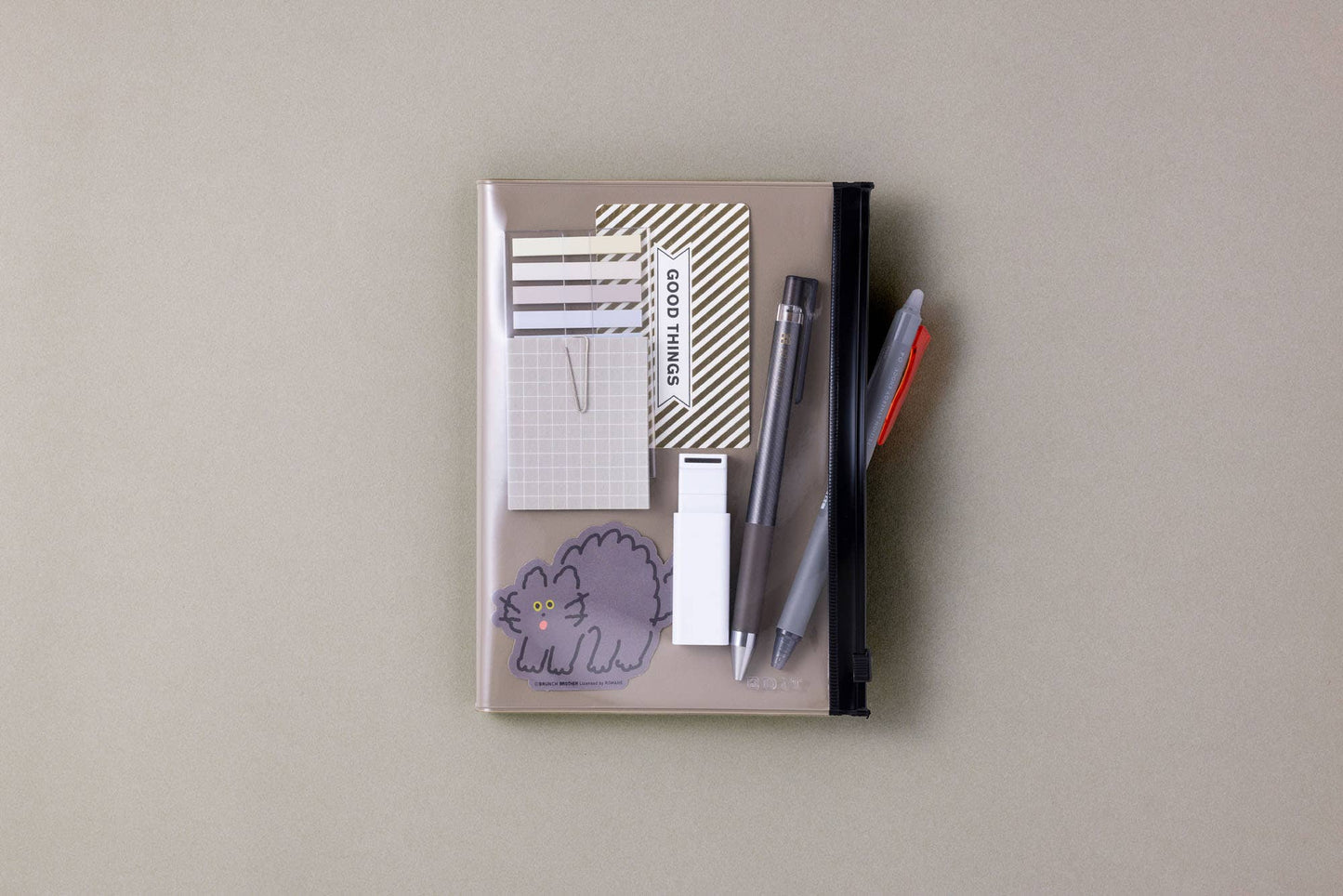 Grid Notebook B7 with Cover / EDiT: Lavender