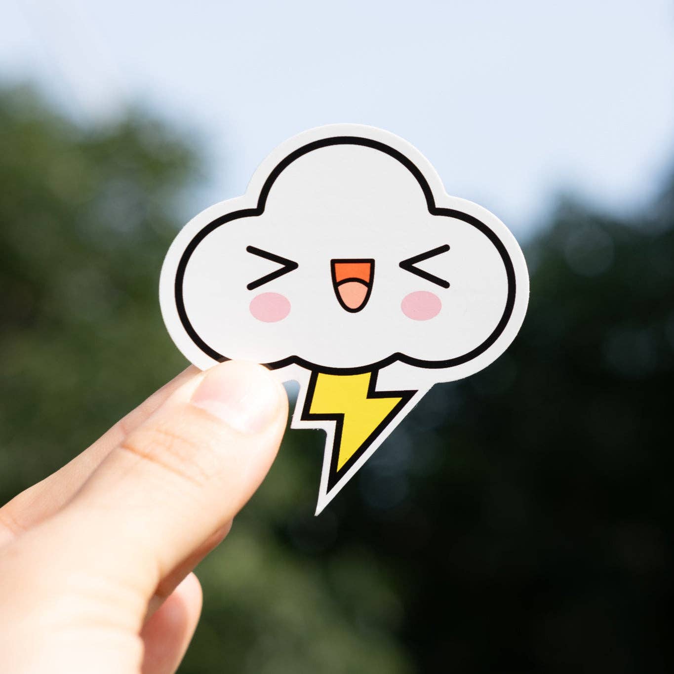 Little Cloud Lightning by FriendsWithYou - Die-Cut Sticker