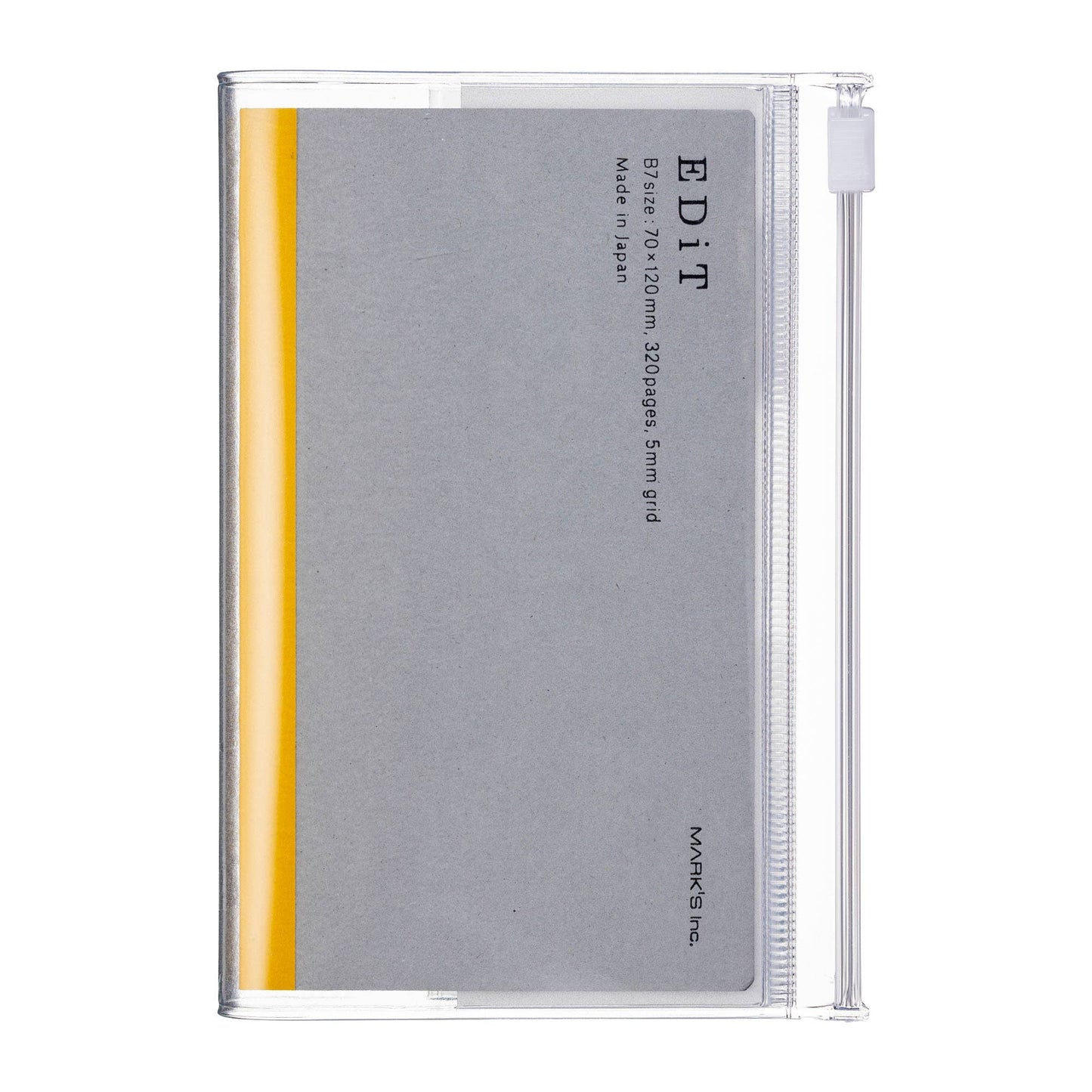 Grid Notebook B7 with Cover / EDiT: Clear