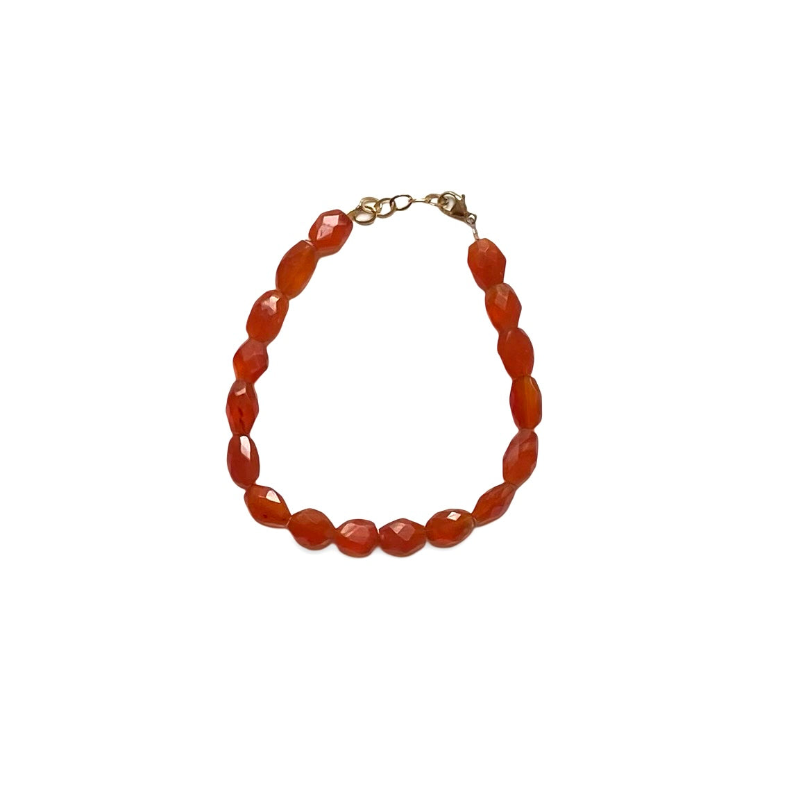 Bracelet: Gemstone Beads: Mandarin Garnet