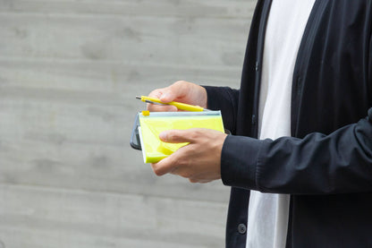 Grid Notebook B7 with Cover / EDiT: Neon Yellow