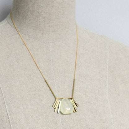 Quartz Geometric Necklace