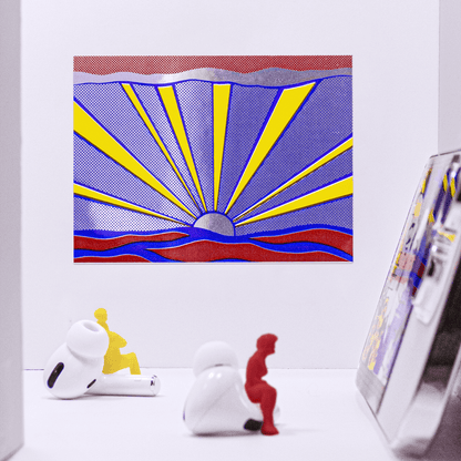 Sunrise by Roy Lichtenstein - Die-Cut Sticker