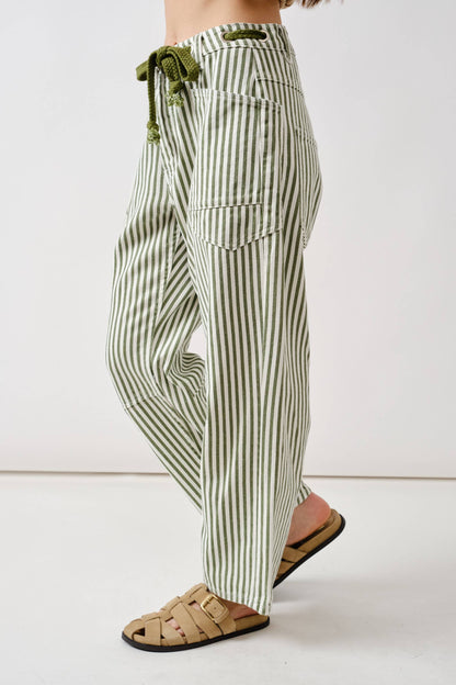 Denim Barrel Jeans in Grey Wash