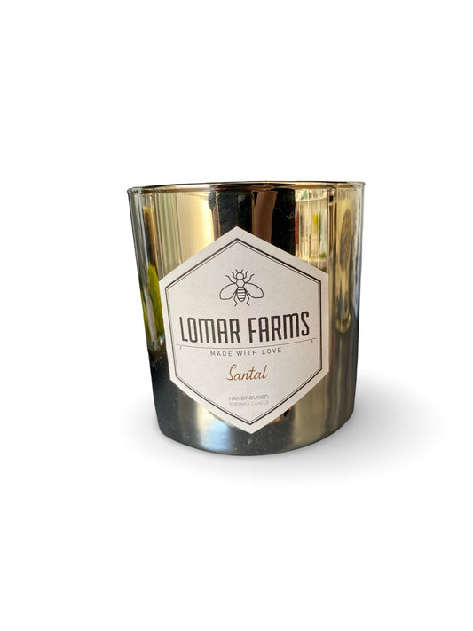 Lomar Farms Beeswax Candle: Santal