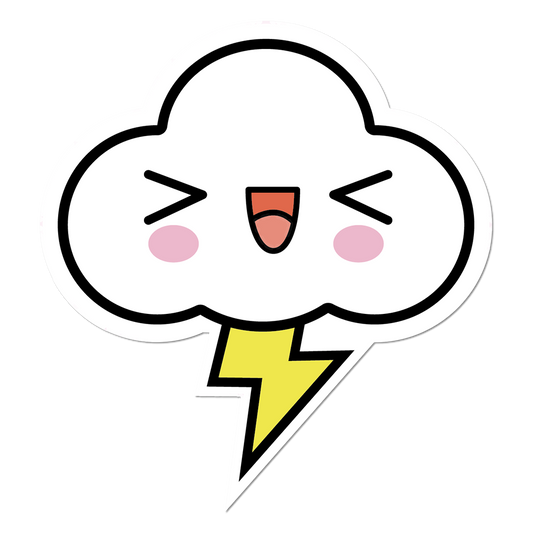 Little Cloud Lightning by FriendsWithYou - Die-Cut Sticker